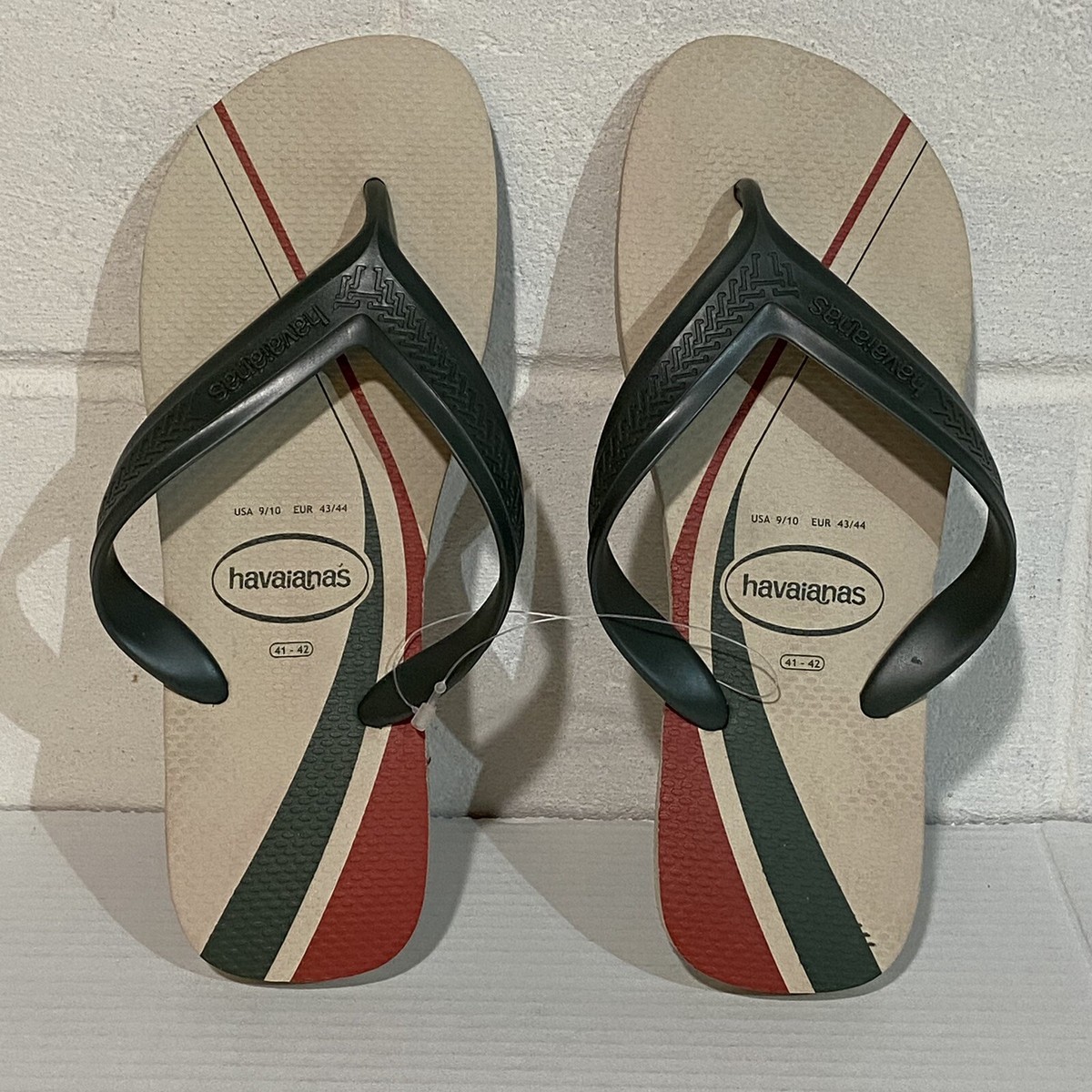 havaianas Top Max Basic FC Flip Flop Sandals US9/10 EU43/44 