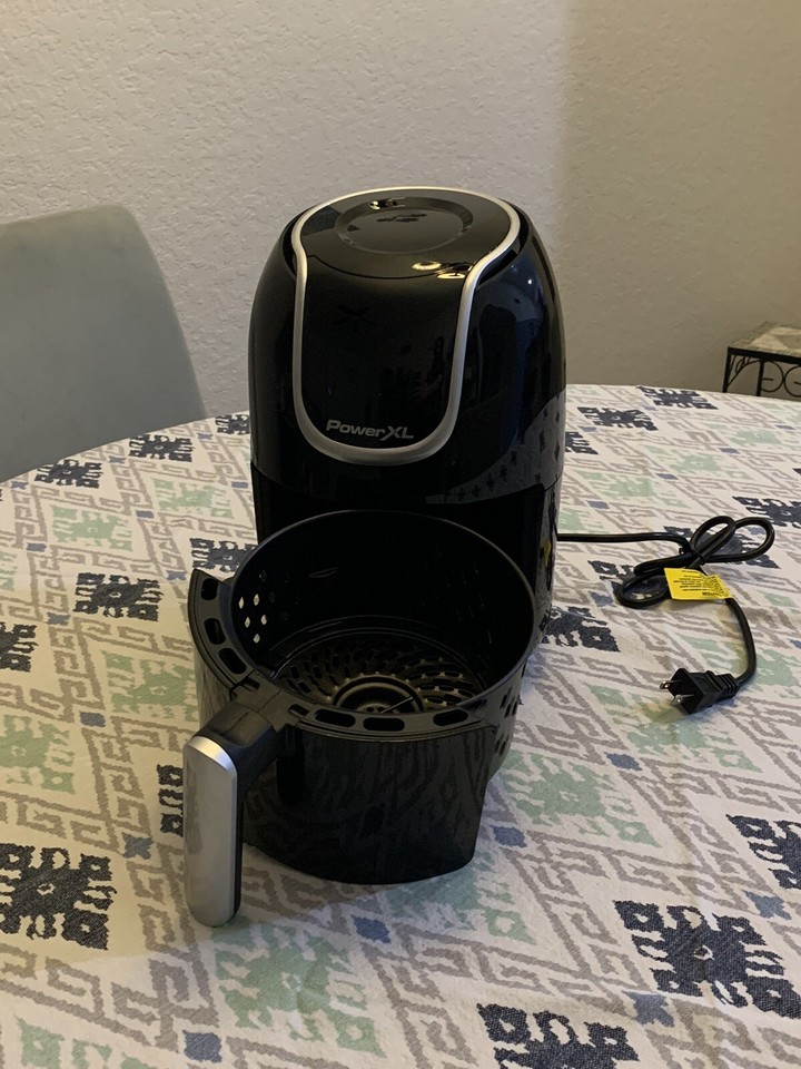 PowerXL HF2096TS Black 6in1 2 2 Quarts 1000 Watts Digital Vortex Air Fryer eBay