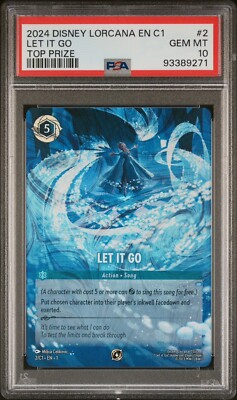 Disney Lorcana PSA 10 Let It Go Enchanted Challenge Top Prize 