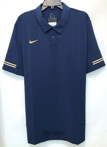 Football Polo Shirt In Navy SZ 