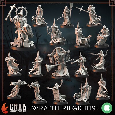 Crab Miniatures Wraith Pilgrims Full Set Forbidden Psalm Trench Crusade