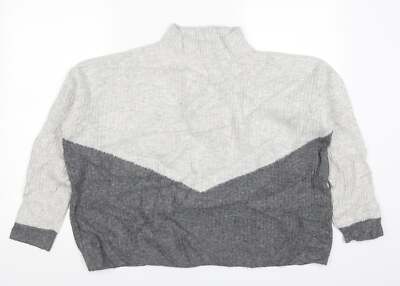 Marks and Spencer Damen Pullover Grau Acrylmischung Größe M - Farbe