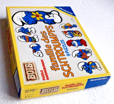 Boîte Puzzle 'Apprendre à Compter' Avec Les Schtroumpfs - Figurines PVC Occasion