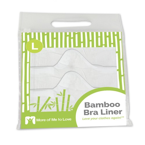 More of Me to Love Cotton & Bamboo Bra Liner 3-Pack, White, Absorbs Sweat - Picture 7 of 36
