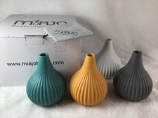 Miajo Modern Home Decor 4 Small Vases for Flowers Centerpieces 