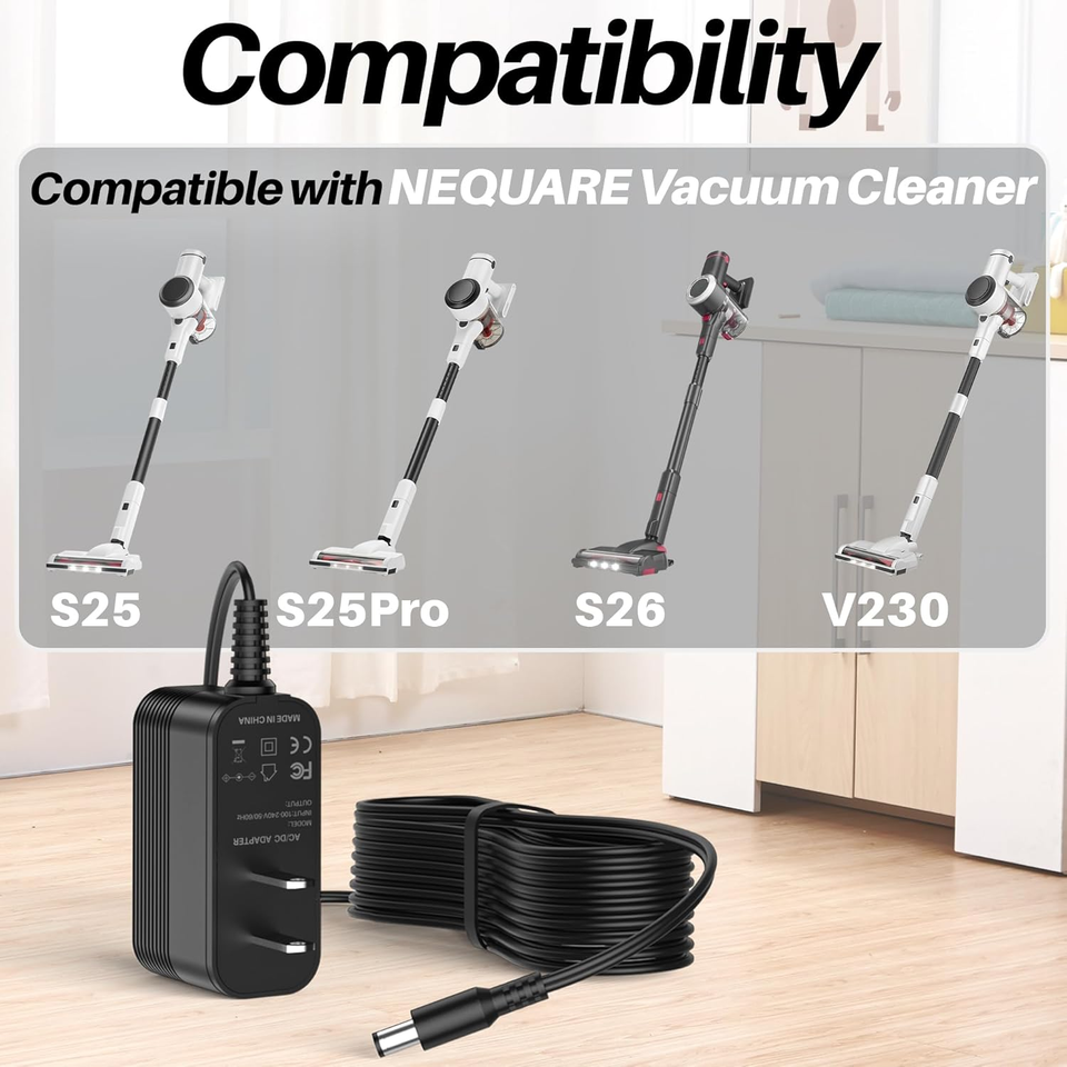 31V Charge for NEQUARE Cordless Vacuum DC Power Cord Compatible with NEQUARE Vac eBay