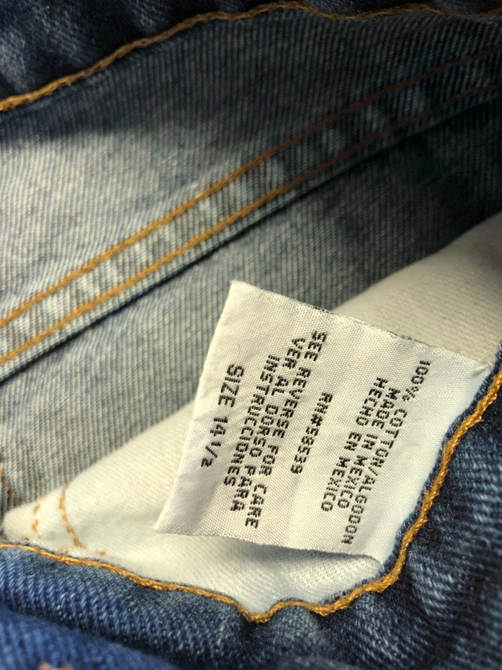 Pantalones Cortos L.E.I Jean Junior Niña Adolescente Talla 14.5 Denim Oscuro De Colección Tiro Alto Foto 2 de 4