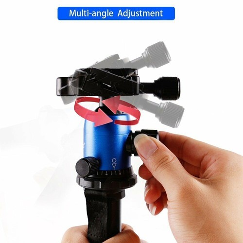 Portable Lightweight Tripod Monopod Fluid Ball Head Stand For DSLR Camera Q555 - Picture 5 of 10