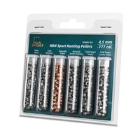 H&n Hunting Pellet Sampler Packs .177 Caliber Airgun Pellets 6 Types - 215 Count on sale H&n Hunting Pellet Sampler Packs .177 Caliber Airgun Pellets 6 Types - 215 Count on sale