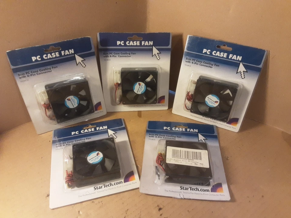 5 x PC Case Fan 9.2Cm PC Case Cooling Fan With 4 Pin Connector NEW StarTech.com - Image 3 of 4