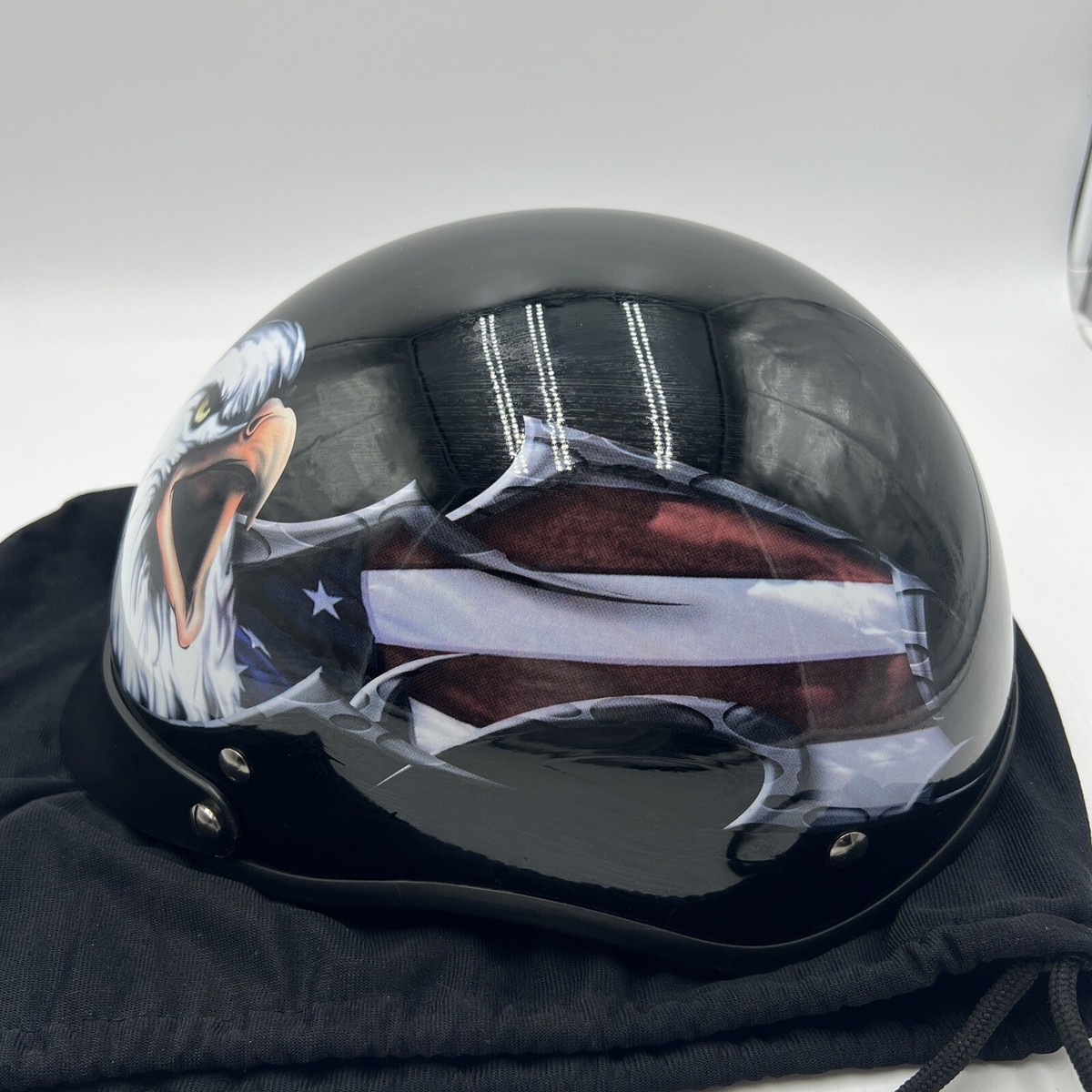 dmv va motorcycle helmet VCAN Cruiser Patriotic Eagle USA Graphics Half you can opt for one of the available solid colors for a more streamlined look that suits your personal style Virginia Motorcycle Helmet Laws |