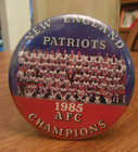 New England Patriots 1985 AFC Champions button pin — photo 1