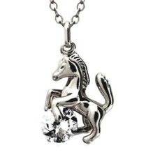 Adorable Little Pony Horse 3D Charm Pendant and Necklace in a Gift Box