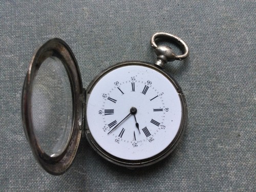 Antique French Ladies Pocket Watch BEAUVIVIER Silver Hallmarks Not Working Rare - Picture 2 of 9