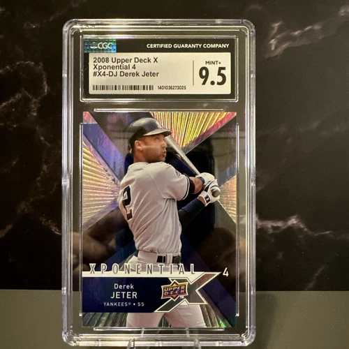 2008 Upper Deck X Xponential 4 Derek Jeter CGC 9.5 🔥⚾️