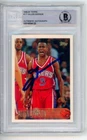 Allen Iverson Signed Auto 1996-97 Topps Rookie Rc Card Beckett Authentic