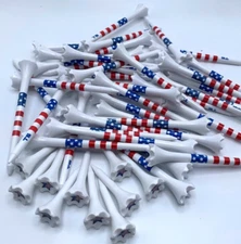 Golf Tees TRUESTRIKE Stars and Stripes Combo Pack 3 1/4 and 1 1/2 Golf Tees