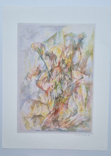 Bernard Schultze handsigniert num. "Verschiedene Eigenschaften" 80 x 60 cm