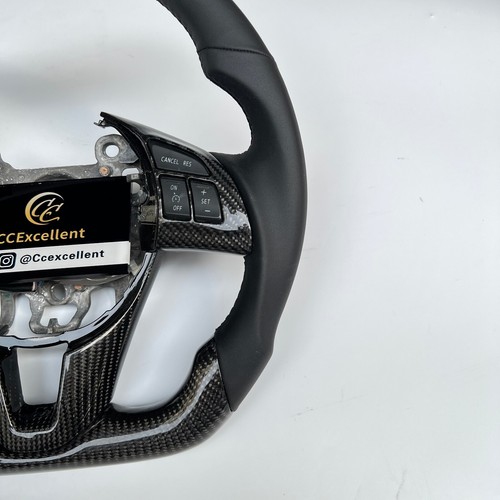 For 2013-2016 Mazda 3 2 Axela CX-5 CX-3 MX5 Carbon Fiber Leather Steering Wheel - Picture 9 of 9