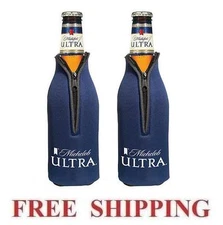 MICHELOB ULTRA 2 BEER BOTTLE COOLER COOZIE COOLIE KOOZIE HUGGIE NEW BUD