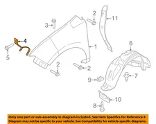 FORD OEM 07-15 Edge,MKX Fender Fender Components-Front Bracket 7T4Z16C199A