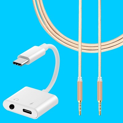 Type C to 3.5mm Charge Audio Adapter Cable For Huawei Mate 20 Pro/RS Smartphone