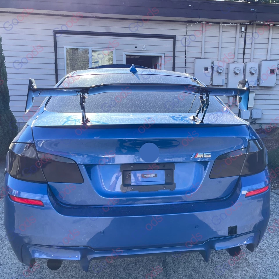 Alerón trasero negro brillante estilo VIP para BMW Serie 5 F10 F90 JDM GT FW Foto 2 de 4