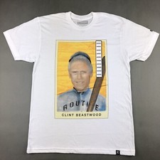 Clint Beastwood Routine Baseball Graphic T-shirt Mens Size Medium Made In USA