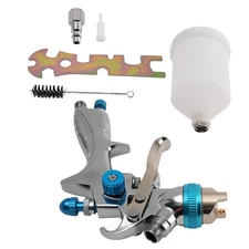 HVLP Spray Gun Gravity Feed 1.3mm Nozzle for Paint Furniture Auto Projects 600ml