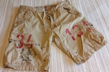 Vintage Polo Ralph Lauren Shorts Mens 38x11 Beige Cargo Military Paratrooper 90s