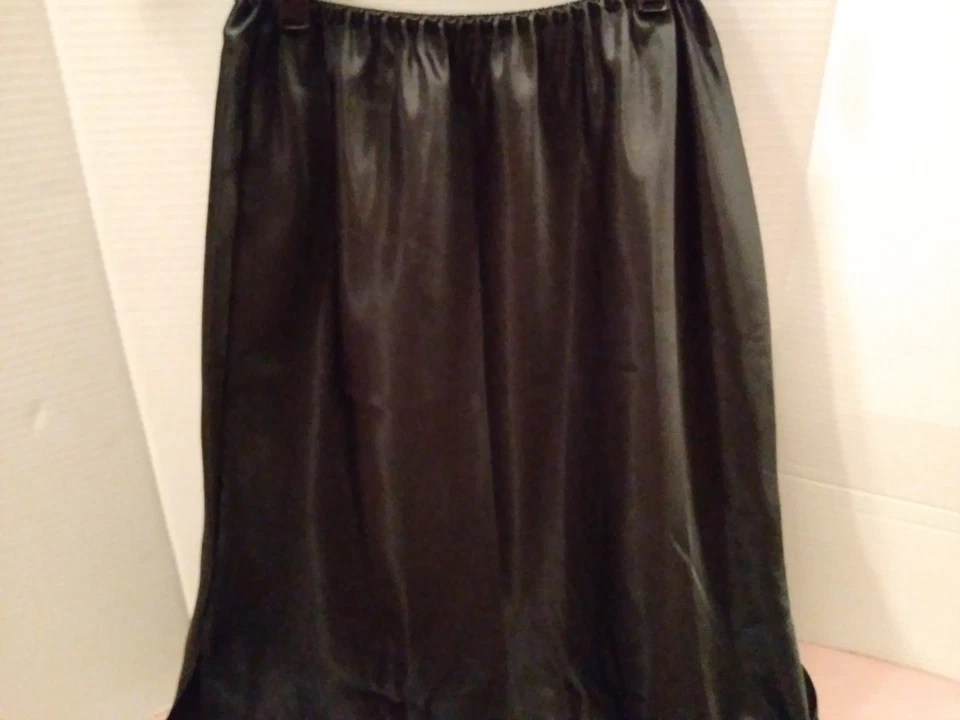 De colección Farr West Largo Medio Deslizamiento Talla M Brillante Brillante Satinado Ranuras Laterales Negro Foto 3 de 4