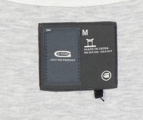 Camiseta gris cuello en V para mujer G-Star talla M - Imagen 3 de 12
