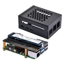 Metal Case with N04 PCIe M.2 Key-M NVMe SSD PCIe Peripheral Board for