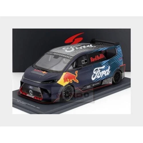 1:18 SPARK Ford Transit Supervan 4 Red Bull Grand Sambuc 2023 Verstappen 18S728 - Immagine 2 di 2