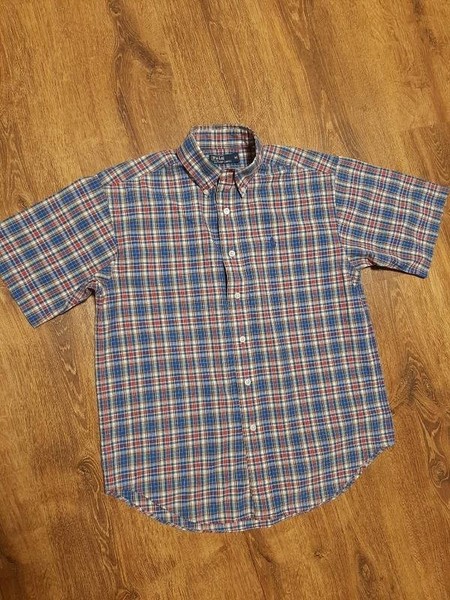 Men Polo Ralph Lauren Shirt Red Cotton 38 / M / 46 #CJ56