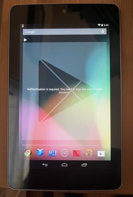 Asus Nexus 7 1st Gen 7'' 32GB Android Tablet Wi-Fi Fully Working Black