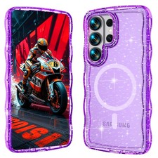 For Samsung Galaxy S26 Ultra/S26+/S26 Shockproof Bling Glitter Mag Safe Case
