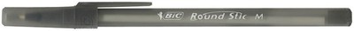 BIC Kugelschreiber Round Stic Simply schwarz/transparent, Schreibfarbe: schwarz,