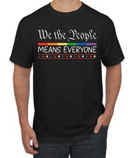 We The People Means Everyone Lesbian Gay Pride Men's T-Shirt
