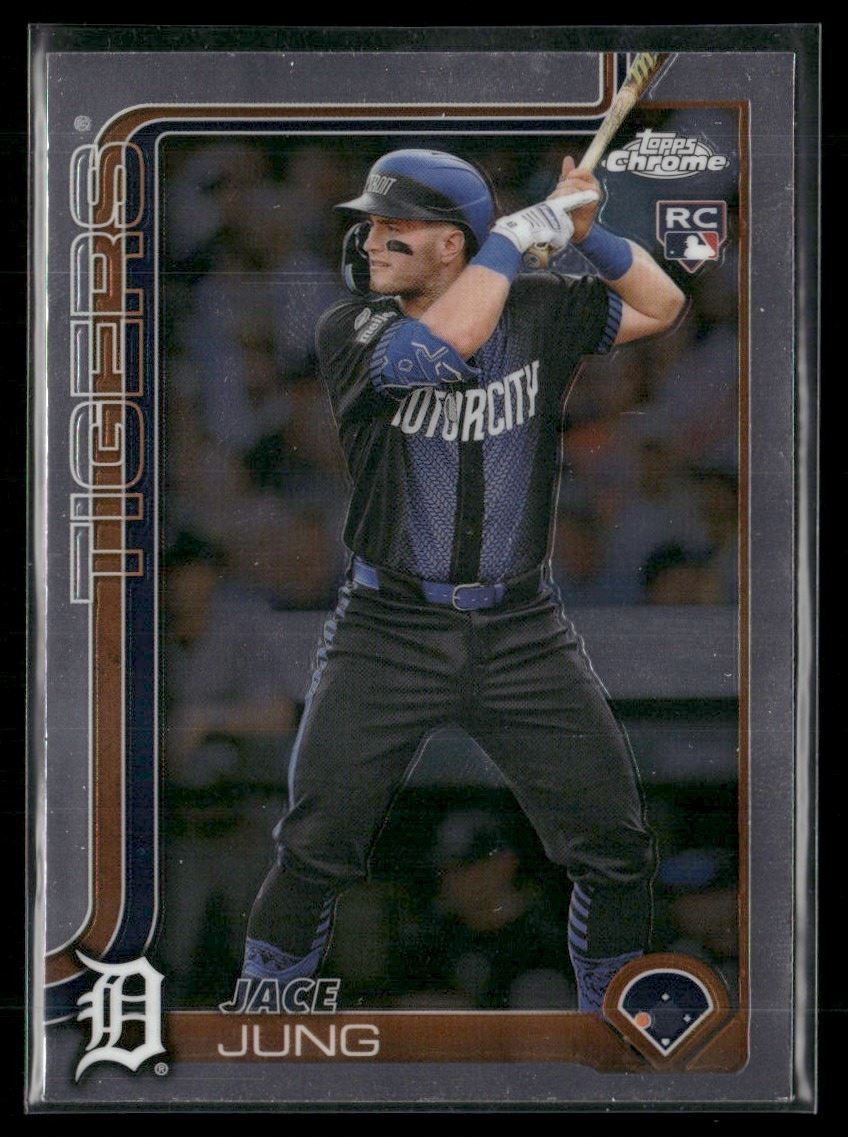 Jace Jung Rookie 2025 Topps Chrome Detroit Tigers #225