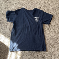 O'Neill Modern Fit Navy Blue Cotton Short Sleeve Crew Neck T-Shirt Men's M