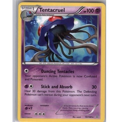 Tentacruel 72/160 Rare Primal Clash Pokemon Near Mint