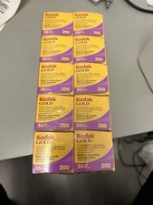 Kodak Gold 200 36 Exposure Color Negative 35mm Film pack of 10 Expired 1/25