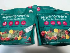 Zena Organic Super Greens Fruit & Vegetables Powder, 90 Sealed Packets Open Bags