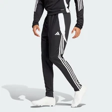 Adidas Tiro 24 Black/White Zip Pocket Training Track Pants MSRP $50