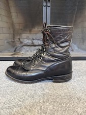 Justin Western Roper Kiltie Hiram Boots Lace Up Womens US Size 6.5 B L0506 id1 