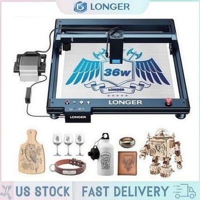 LONGER Laser B1 30W DIY Laser Engraver Cutter with Auto Air Assist Tool Kit