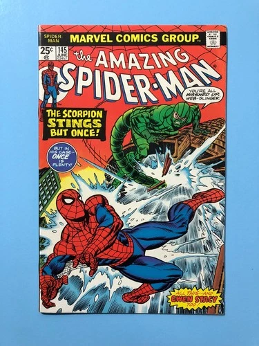 THE AMAZING SPIDER-MAN #145 1975  MARVEL COMICS BRONZE AGE VF