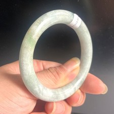 Certified 58mm Natural Burma Jadeite Grade A jadeite Bangle bracelet 8894
