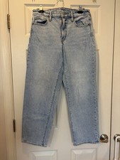 Old Navy Women's High Rise OG Loose Jeans Size 12 Light Wash